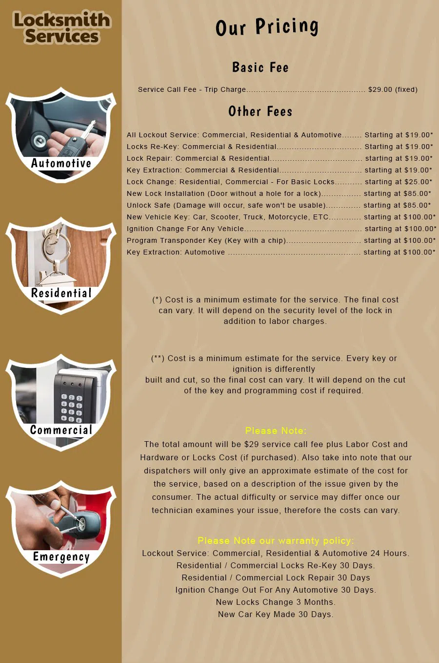 Exclusive Locksmith Services Garden Grove, CA 714-933-1040